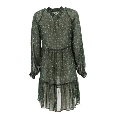 Robe verte fleurie - femme - Stradivarius - taille M - Très bon état - Photo 2